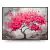 Quadro Decorativo Personalizado - Pintura Árvore da Vida com Folhas Rosas
