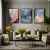 Kit 3 Quadros Decorativos - Folhagem Etérea - Damuvia - Quadros Decorativos com Moldura Filete