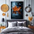 Quadro Decorativo - Folha de Outono Flutuando Sobre o Lago - Damuvia - Quadros Decorativos com Moldura Filete