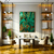 Quadro Decorativo - Verde Minério - Damuvia - Quadros Decorativos com Moldura Filete
