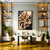 Quadro Decorativo - Elegância Natural das Folhagens Douradas