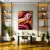 Quadro Decorativo - Arte Abstrata em Tons de Roxo e Dourado - loja online