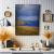 Quadro Decorativo - Harmonia da Praia e Montanhas Sob o Céu Tempestuoso - Damuvia - Quadros Decorativos com Moldura Filete