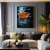 Imagem do Quadro Decorativo - Folha de Outono Flutuando Sobre o Lago