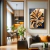 Quadro Decorativo - Elegância Natural das Folhagens Douradas - loja online