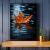 Quadro Decorativo - Folha de Outono Flutuando Sobre o Lago - Damuvia - Quadros Decorativos com Moldura Filete