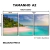 Kit 3 Quadros Decorativos - Praia - Damuvia - Quadros Decorativos com Moldura Filete