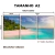 Kit 3 Quadros Decorativos - Praia - Damuvia - Quadros Decorativos com Moldura Filete