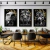Kit 3 Quadros Decorativos - Foco Disciplina e Execução (Gold Marble) na internet