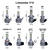 Kit Lâmpada Led V10 Farol Alto Baixo - Galaxia shop