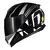 CAPACETE NORISK RAZOR FULL PRETO/BRANCO - comprar online