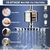 Cabezal de ducha filtrado de 8 pulgadas con cabezal de ducha cuadrado combinado de mano con filtros de ducha para agua dura - comprar online