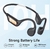 Auriculares de conducción ósea Bluetooth 5.4 – Auriculares inalámbricos de oreja abierta con micrófono, IPX5, impermeables, auriculares de conducción - tienda online