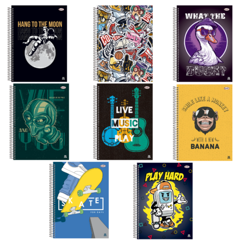Caderno Universitário CD 20 matérias - Bom D+