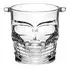 Balde de gelo em vidro com design de caveira, capacidade de 800 ml.