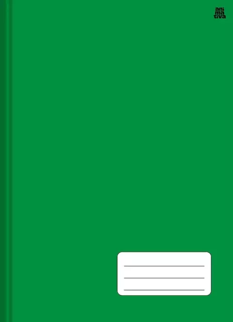 Caderno Brochura 1/4 Capa Dura 96F KBOM VERDE