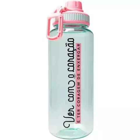 GARRAFA LITRAO 1000ML - VER COM O CORACAO