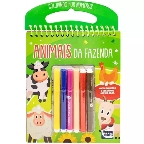 COLORINDO POR NUMEROS: ANIMAIS DA FAZENDA