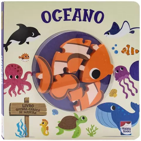 HW LIVRO QUEBRA-CABECA DE MADEIRA: OCEANO