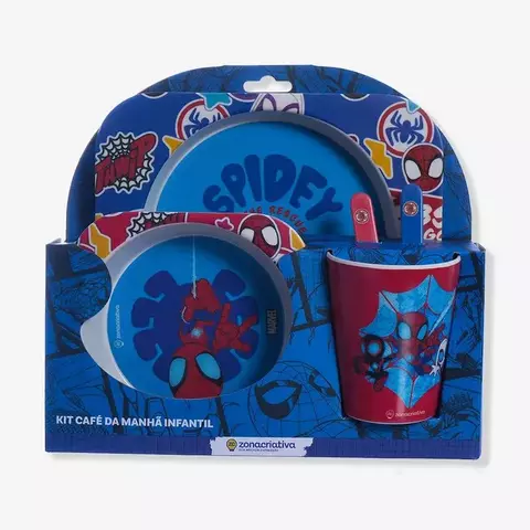 Kit Café da Manhã Infantil Homem-Aranha