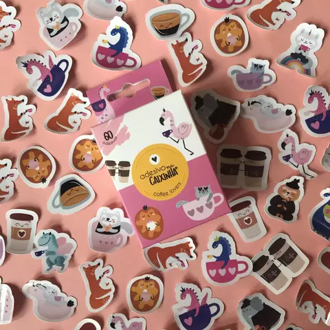 Adesivo na Caixinha Coffee Lovers