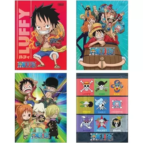 Caderno Brochura Capa Dura One Piece 80 Folhas - Tilibra