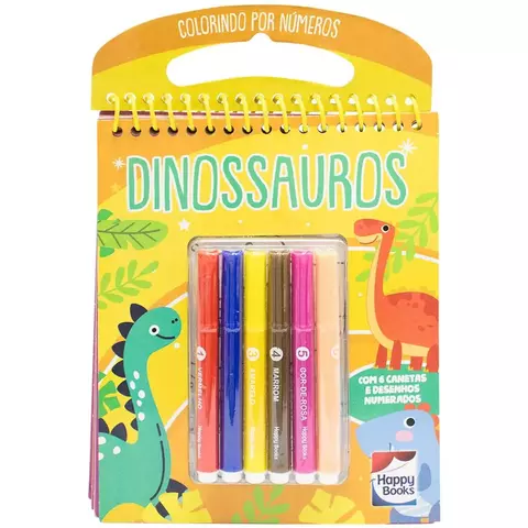 COLORINDO POR NUMEROS: DINOSSAUROS