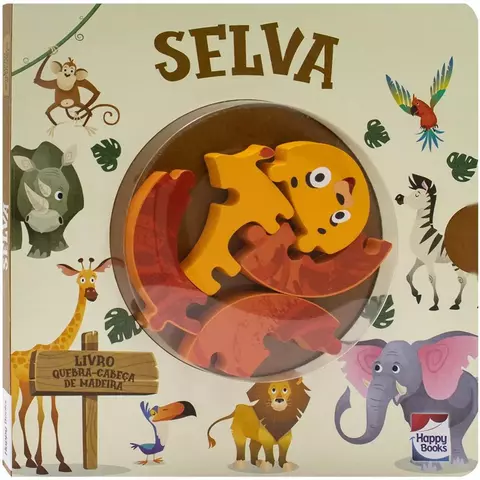 HW LIVRO QUEBRA-CABECA DE MADEIRA: SELVA
