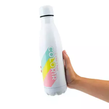 GARRAFA TERMICA RETRO 500ML - CORES