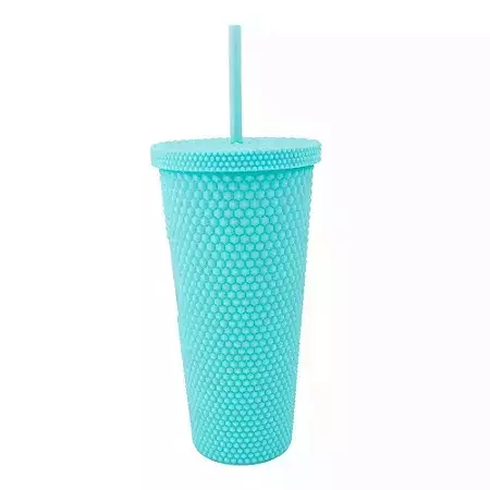 COPO CANUDO TEXTURIZADO 700ML - LEVE SO O QUE E BOM FOSCO