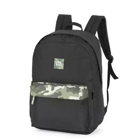 Mochila Juvenil Camuflada PRETO - UP4 YOU