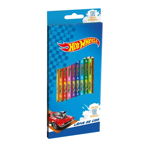 LAPIS COR HOT WHEELS 12 CORES