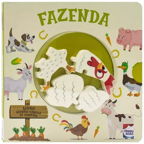 HW LIVRO QUEBRA-CABECA DE MADEIRA: FAZENDA