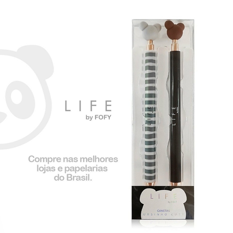 CONJUNTO CANETA URSINHO CUTE 2 PEÇAS - FOFY