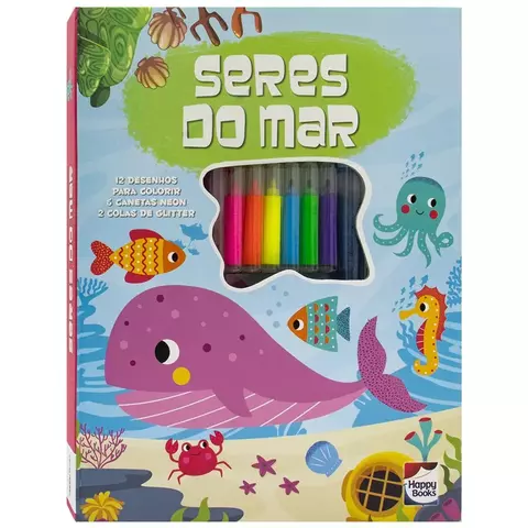 MEU ADORAVEL SUPERLIVRO DE COLORIR: SERES DO MAR