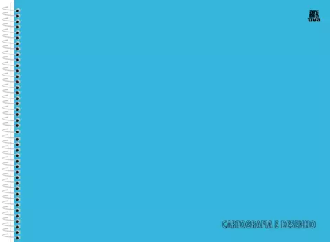 Caderno Cartografia Espiral CD 60F - AZUL
