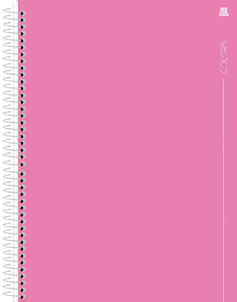 Caderno Universitário 1M 80F CD - COLORS ROSA