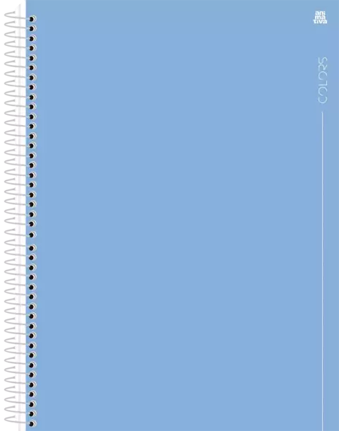 Caderno Universitário 1M 80F CD - COLORS AZUL