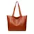 Bolsa de couro grande, cor castanha, ideal para uso casual e clássico
