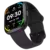 Smartwatch Pulse Wearzone com tela colorida mostrando hora, data, temperatura, bateria e indicadores de atividade física, pulseira preta