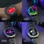 Smartwatch Brave GPS mostrando dados de frequência cardíaca, controle de atividade, controle de música e informações climáticas.
