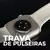 Smartwatch GS10 Mini 41mm mostrando travas de pulseira na parte traseira