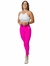 Legging PWRD Cós Drapeado Rosa Choque
