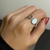 Anillo regulable círculos. Plata 925