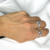 Anillo nudo con micropave. Estilo Pandora. Plata 925 (talle 6 y 7)