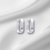 Argollas rectangulares (16mm) Plata 925 - comprar online