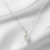 Cadena veneciana de 40 cm dije hoja calada con micropave. Plata 925 en internet