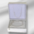 Conjunto de cadena regulable y pulsera regulable con cubic. Plata 925