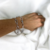 Pulsera con eslabones rectangulares y cierre redondo. Estilo Pandora. Plata 925 (17.5 cm) - comprar online