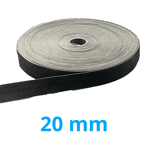 Elástico Preto 20mm Makro Central Rolo com 25 Metros - comprar online